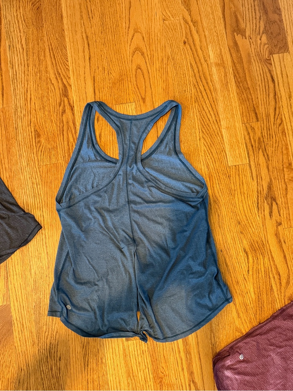 Lululemon athletica Blue Racerback Workout Tank - loose fitting